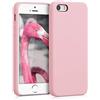 kwmobile Cover per Apple iPhone SE (1.Gen 2016) / iPhone 5 / iPhone 5S Custodia - Back Case per Smartphone in Silicone TPU - Protezione Gommata - rosa vintage