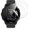 Pnakqil 4 Pezzi Pellicola Protettiva per Garmin Forerunner 955/955 Solar | Film TPU Ultra Flessibile [Antibolle] - Trasparenza HD Anti-Graffio Pellicola, Copertura Totale Films per Smartwatch