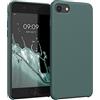 kwmobile Cover per Apple iPhone SE (2022/2020) / iPhone 8/7 Custodia - Back Case per Smartphone in Silicone TPU - Protezione Gommata - verde blu