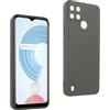 REY Cover in Gel TPU Nera per Oppo REALME C21Y - C25Y, Ultra Sottile 0,33 mm, Morbido Flessibile, Custodia Silicone