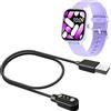 MBROS Compatibile per HENGTO Orologio Fitness Tracker Cavo USB Compatibile per Smartwatch Orologio Fitness Tracker per Bambini HENGTO H39PLUS (Nero)