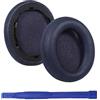 umvowuxa Cuscinetti auricolari di ricambio compatibili con cuffie Anker Soundcore Life Q30/Q35, morbida pelle proteica (blu scuro)