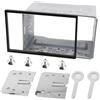 GOMETY Supporto universale per autoradio 2 DIN, doppio telaio in metallo, compatibile con lettore DVD, radio, navigatore GPS, montaggio facile, resistente all'rugine