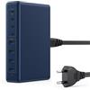 Pxwaxpy 200W Caricabatterie USB C Multiple, 8-Port GaN III Presa USB C Caricabatterie Rapido QC4.0+PD 65W Caricatore USB C per Computer Portatile Adattatore di Alimentazione per MacBook Pro/Air, iPhone