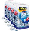 Frisk Clean Breath, Caramelle Dure Gusto Peppermint, Senza Zucchero, Due Ore di Freschezza, Microcompresse con Zinco, con Edulcoranti, 150 caramelle, Confezione da 4