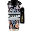 EACHPT Tazza Termica da Caffè 500ml, Coffee Mug to Go in Acciaio | Inossidabile Senza BPA,Borraccia Caffe Ermetica Portatile per Caldo e Freddo,Coffee Cup da Viaggio con cannuccia nascosta