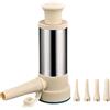 DONGKER Insaccatrice per Salsicce, Macchina per Salsiccia Manuale Staccabile con 4 Ugelli di Riempimento di Diverse Dimensioni per Uso Domestico in Cucina