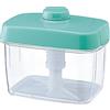 TIKUSAN Instant Pickle Maker pressa per verdure Tsukemono contenitore rettangolare realizzato in Giappone senza BPA (verde, 2,2 L)