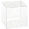 Oggettistica per bomboniere 50 PZ Scatola PVC Trasparente 10X10X10 cm portaconfetti per BOMBONIERA