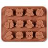 WishesMar Stampo Silicone per Cioccolato Forma di Vari Gufo - 12 Cavità Anti-aderente Riutilizzabile Stampi in Silicone per Caramelle Cioccolatini Praline Decorazione di Torte