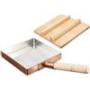 TIKUSAN Padella giapponese Tamagoyaki/Omelette in rame (15,0 x 15,0 cm)