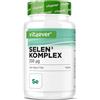 vit4ever Selenio 3-fold complex - 365 compresse da 200 µg ciascuna | Premium: Selenite di Sodio, L-Selenometionina, lievito di Selenio - Vegan - Alto dosaggio