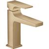 hansgrohe Metropol Miscelatore monocomando lavabo 110 con maniglia a leva e push-open, bronzo satinato, 32507140