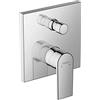 hansgrohe Vernis Shape - Rubinetto per vasca da bagno incasso per 2 utenze, Miscelatore monocomando per vasca per iBox universal, cromo, 71468000