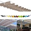 Sichtschutz Tenda da sole a rullo ondulata 0,9x3,5m, pergolato su misura per terrazza, ombreggiante regolabile, protezione UV 95% e resistente agli strappi, inclusi cavi di montaggio per pergola da terrazza, kaki