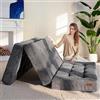 MAXYOYO Materasso Pieghevole a 2 Posti, Spessore 15 cm, per Divano Letto Futon Convertibile, Materasso per Ospiti, Letto Aggiuntivo,150x195