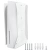 Marvelights Supporto da Parete Per PS5 (Disco e Digitale), Stabile Supporto da Parete per Playstation 5 Rivestimento in Acciaio Inossidabile con VitiNero (Non compatibile con PS5 Slim)(Bianco)