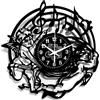 Instant Karma Clocks | Orologio da Parete Angeli e Note Musicali | Design Romantico ed Elegante per Casa e Cameretta