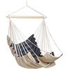 AMAZONAS Poltrona sospesa California extra comoda, con imbottitura morbida, lunghezza barretta: 110 cm fino a 150 kg, bicolore beige/antracite