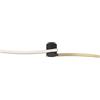 Eglo LED lampada da soffitto Aieta, luce soggiorno, illuminazione soffitto camera, plafoniera in metallo nero e plastica ottone spazzolato, bianco caldo, 13 x 72 cm