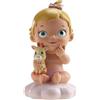 dekora - Figura Decorativa, Decorazioni torta battesimo bimba, Realizzata in Resina, Altezza 10 cm, Cake topper battesimo e Baby shower dal Design Dettagliato, Addobbi Adatto al Contatto Alimentare