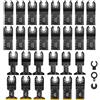 Techfection 31 Pezzi Lame Utensile Multifunzione Accessori Lame per Seghe Strumenti Oscillanti Universale Accessori Set per Utensili Oscillanti Multitool incluso 6 Lame in Titanio per Legno Plastica e Metallo