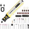 Enventor Mini Utensile Rotante Multifunzione a Batteria 8V con 80 Accessori, 5 Velocità Regolabili, 5000-28000RPM, Ricarica USB, per Incisione, Smerigliatura, Lucidatura, Foratura, Pulizia