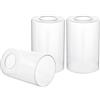 PH PandaHall 3pz Paralume in Vetro Trasparente Coprilampada Vetro Copertura per Lampada con Apertura 4.4cm per Attacco Base Apparecchio di Illuminazione, 8.9x14 cm
