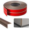 Yunlaishaocer Listelli autoadesivi per pareti, 1 cm x 1 cm x 12 m, listello angolare autoadesivo, PVC flessibile, profili per pavimenti morbidi, protezione per bordi, listelli angolari per porte, finestre, pareti