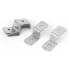 uxcell Sourcingmap - Staffa in metallo a forma di Z, 38 mm x 13 mm x 11 mm, colore: argento, 10 pezzi