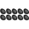 PATIKIL Griglia di Ventilazione Rotonda 50mm/2, 10 Pz Plastica Soffitto Presa Aria per Pavimento Ventilazione Soffitto Parete Condotti Armadi Guardaroba, Nero