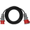 Brennenstuhl 1167740 Prolunga 10 m CEE 5 poli IP 44, Nero/Roso