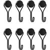 EUZUXU 8 Pezzi Ganci Magnetici, Ganci Magnetici Potente, per Cucina, Gadget, Camera da Letto, Armadietti, Ufficio, Frigoriferi, Appendere luci Decorative