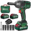 blayram 1000 Nm Avvitatore a Impulsi Brushless Compatibile con batterie Makita 18V, Avvitatore a Batteria da 1/2 pollice con 2 batterie da 4,0 Ah, Avvitatore ad Impulsi con 5 bussole per auto e casa