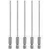 QUARKZMAN 5Pz #1 Punte Cacciavite Phillips PH1 1/4 Gambo Esagonale 4.33 (110mm) Lungo Acciaio S2 Magnetiche Inserti per Avvitatore Cacciavite Elettrico Punte Trapano 0.098 (2.5mm) Asta