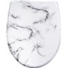WOLTU Tavoletta WC Ammortizzata, Copriwater Ovale, Asse WC con Cerniere Regolabili con Paracolpi, in Duroplast