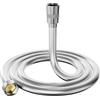 Yuanny Tubo Doccia Flessibile Doccia 1.5M, YUANNY Tubo Doccia in PVC Anti-Torsione Anti-Piega, Raccordi in ottone, Connettori Universali G1/2