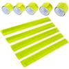FDDU 10 Pezzi Riflettenti a Scatto, Cintura Riflettente al Polso, Catarifrangente Running, Bracciali Sportivi Riflettenti Ad Alta visibilità, per Bambini, Adulti, Ciclismo, Jogging(30 * 3 cm)