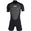 ZAOSU Neoprene Shorty Aqua Essential | 3 mm neoprene - muta nera acqua libera in neoprene, cerniera posteriore, a maniche corte per SUB, snorkeling, surf, immersioni, nuoto
