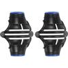 PATIKIL 2 Pz Golf Ball Marker Stencil 360 Gradi Triple Track Golf Ball Alignment Marking Tool Line Drawing Marker per Uomini Donne, Nero/Blu