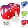 Aikelai Guantoni da Boxe Bambino 5-12 Anni,Guantoni Boxe 4 oz,Guantoni Kick Boxing,Guantoni da Combattimento,Sports Boxing Gloves (Blu)