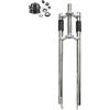 CDHPOWER Forcella per Bicicletta da 66 cm e 1 1/8, Forcella Tripla Senza Sospensione, con Doppia Spalla, Adatta per Pneumatici Grassi da 26 x 3,5, Bici motorizzata a Gas