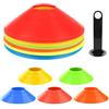 GEERDAN 20 Pezzi Coni da Allenamento, Cinesini per Allenamento Calcio con Maniglia per Il Trasporto, Calcio Accessori, Conetti Allenamento per l'Allenamento del Calcio e Marcatura del Campo (5 Colori)