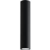 SOLLUX lighting Plafoniera LED Soffitto - Lampadario - in Acciaio - Lampadina LED - 1 Paralume 30 cm - Nero Lagos