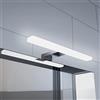 YIQAN Lampada da Specchio a LED 30cm 8W 640lm Bianca Calda per Armadietto da Bagno, Illuminazione per Armadio, Luce a Morsetto da Toeletta (3000K)