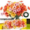 msymsyu 7 fasci di fiori artificiali da esterno, arbusti per piante da appendere, decorazione per casa, matrimonio, portico, finestra