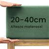 Wolkenfeld lenzuolo con angoli Singolo in Cotone Premium 90x200cm fino a 100x220cm - Altezza materasso fino a 40cm - Verde Foresta