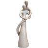 PIGPIGFLY Statua Amanti,Statue Decorative,Decorazioni per Ufficio,Figura Decorative, Statuette Decorative Casa, Soggiorno Decorativo Moderno da Appoggiare, Scultura Astratta in Poliresina, Idea Regalo(Arenaria)