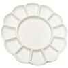 Gemerglity Tavolozza di acquerelli in porcellana da 20,3 cm, vassoio di miscelazione per acquerelli, guazzo, pittura ad olio acrilica, 13 pezzi