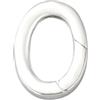 Beebeecraft Chiusura A Molla Ovale in Argento Sterling 925 moschettone A Scatto per La Creazione di Gioielli Braccialetti e Collane